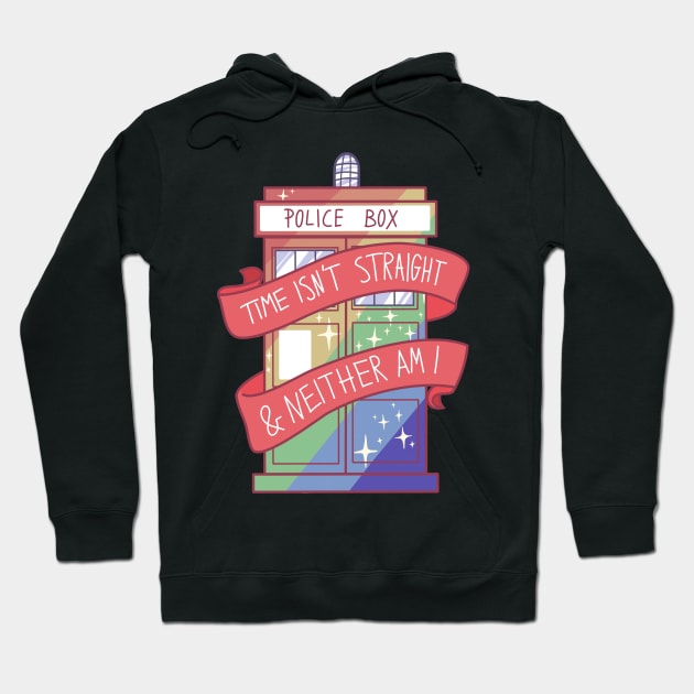 Time isn't straight and neither am I Hoodie by SabienBee